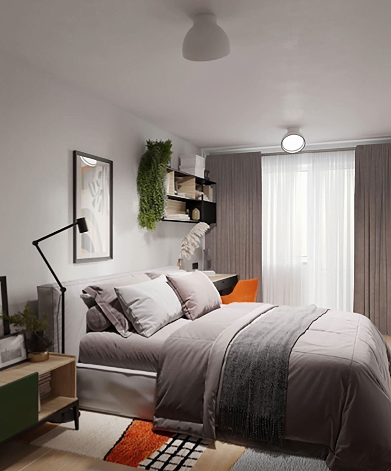 Типовой дизайн-проект однокомнатной квартиры ЖК на Троицкой (40 м2)